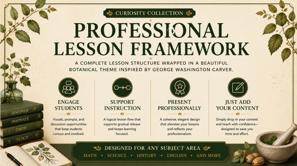 The Curiosity Collection: George Washington Carver's Workshop Google Slides Deck