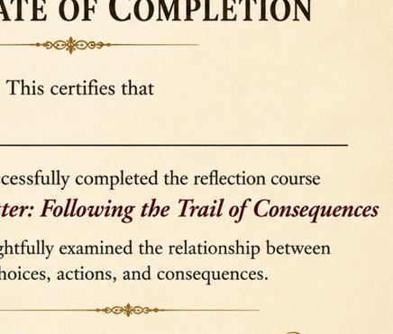 Choices Matter Vol. 2 Following the Trail of Consequences