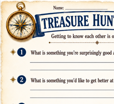 Treasure Hunter First Week of School Google Slides Deck