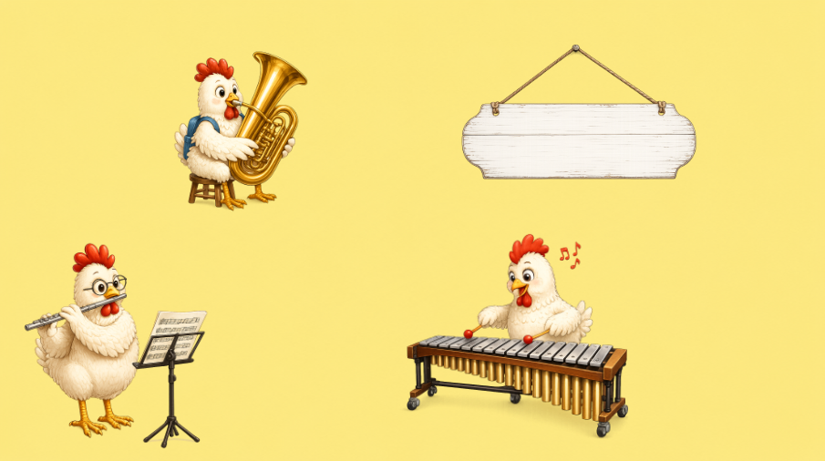 Checkered Chicken Presentation Theme Slides