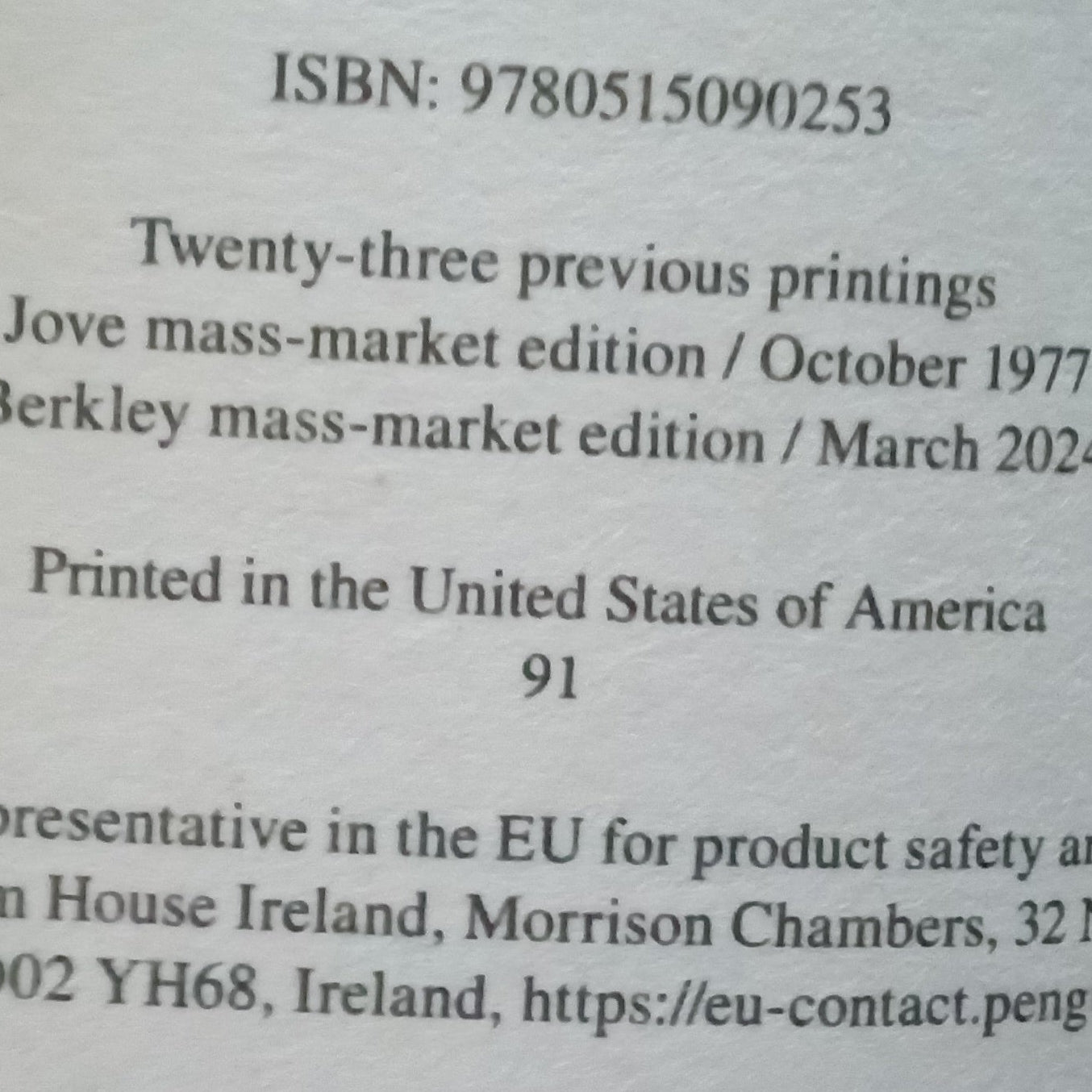 This book is Printed in the United States 