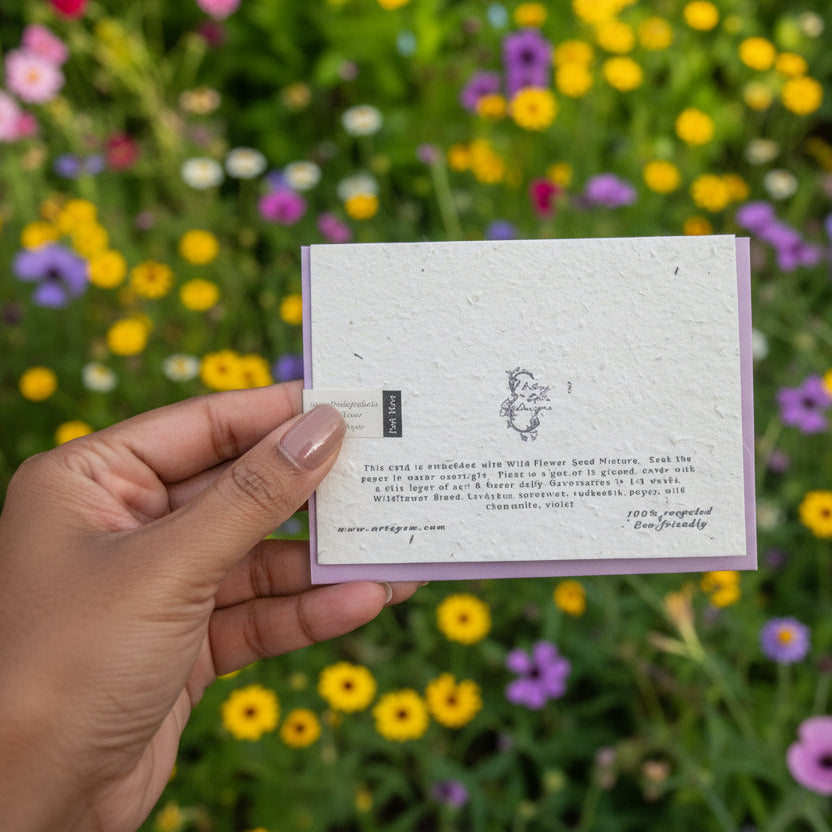 Wildflower seed card