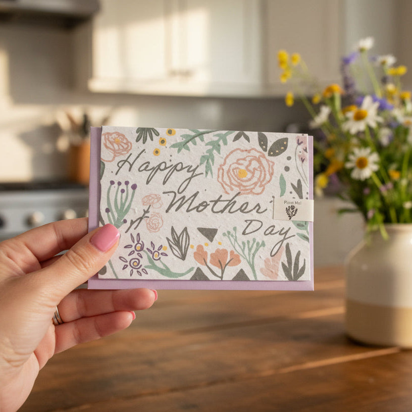Wildflower seeds Mother's Day card