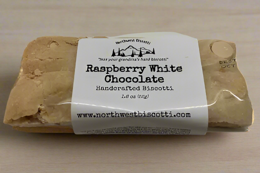 (115)  Raspberry White Chocolate Biscotti 6-pack