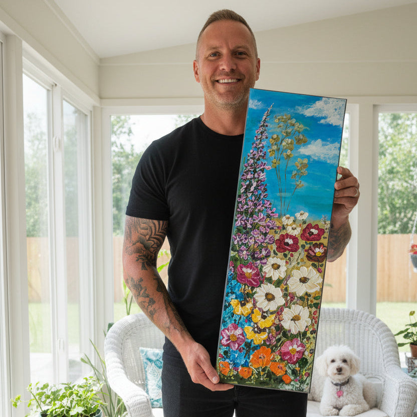 Wildflower Rise Acrylic Painting