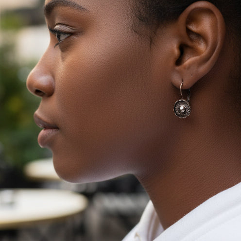 copper bullet casings clasp-back earrings