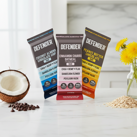 defender bars coconut, cinnamon and peanut butter