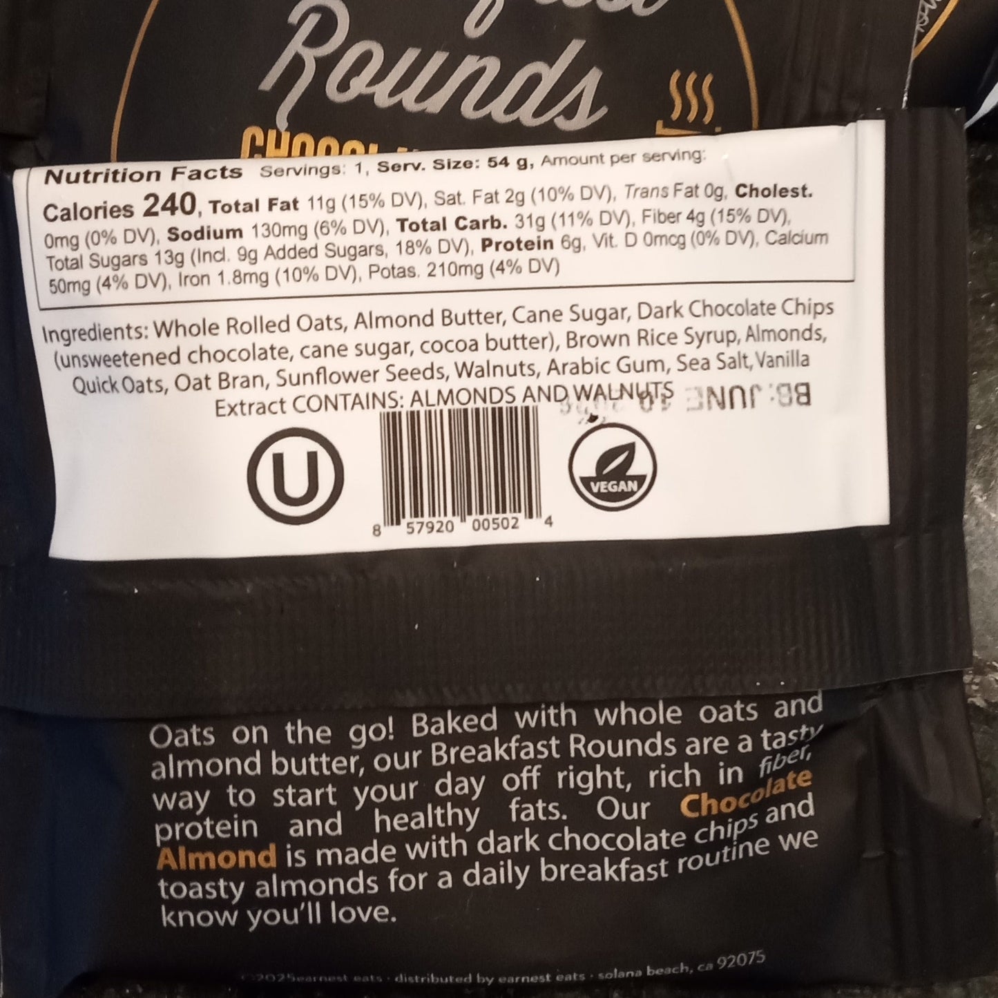 Chocolate Almond Breakfast Round