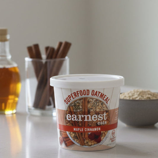 Superfood Maple Almond Cinnamon Oatmeal Cup