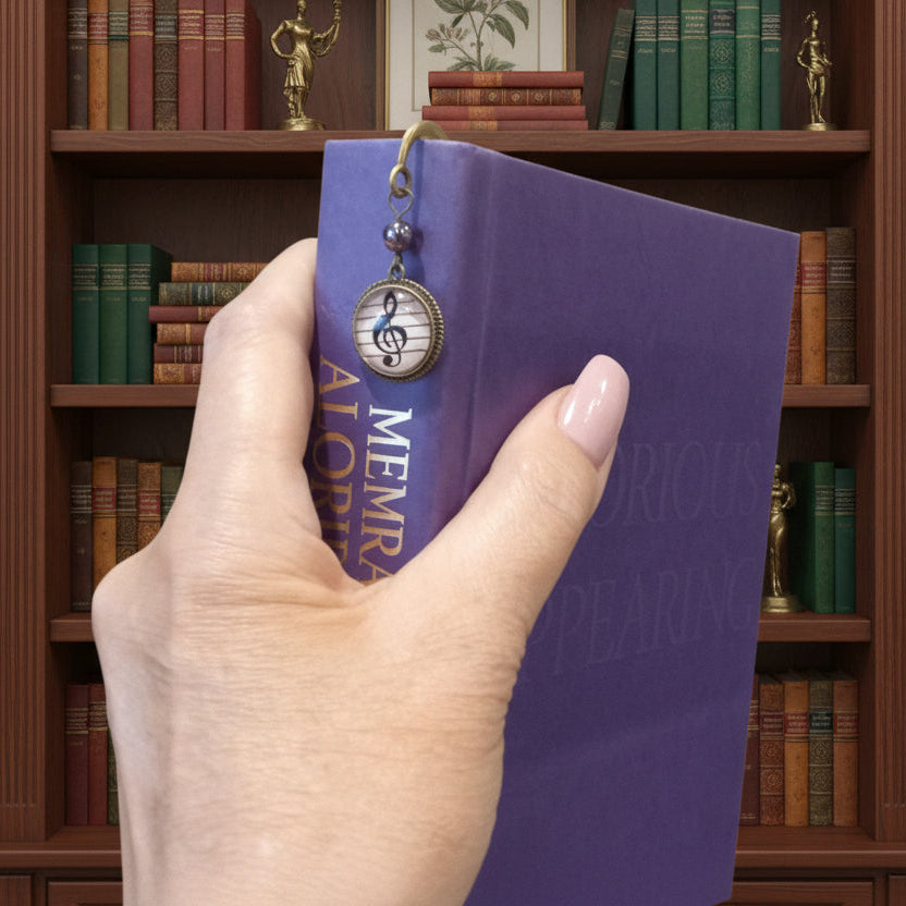 elegant Treble clef  book mark