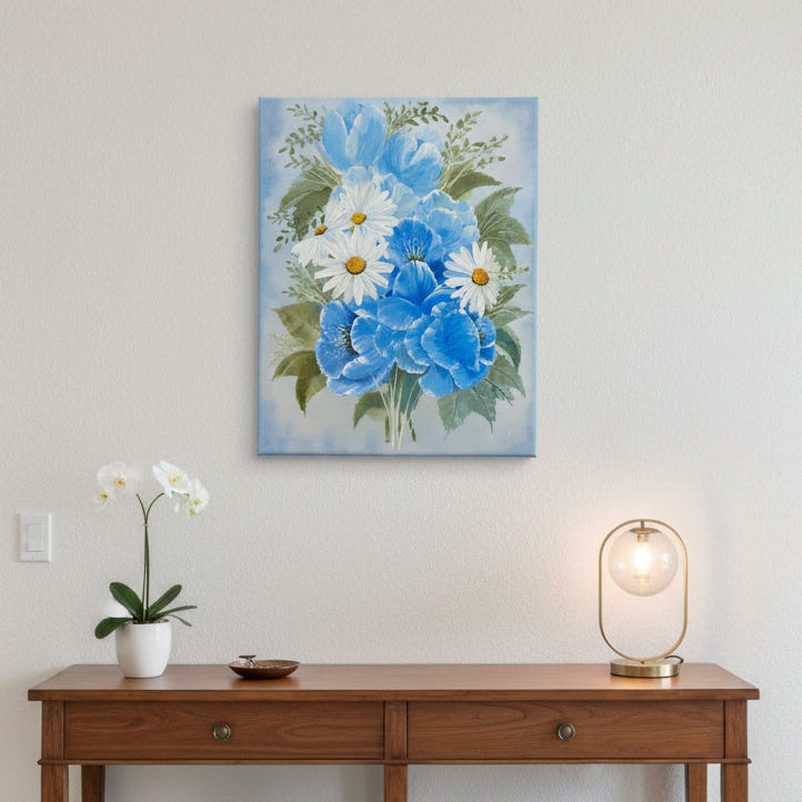 floral oil painting for luxurious home