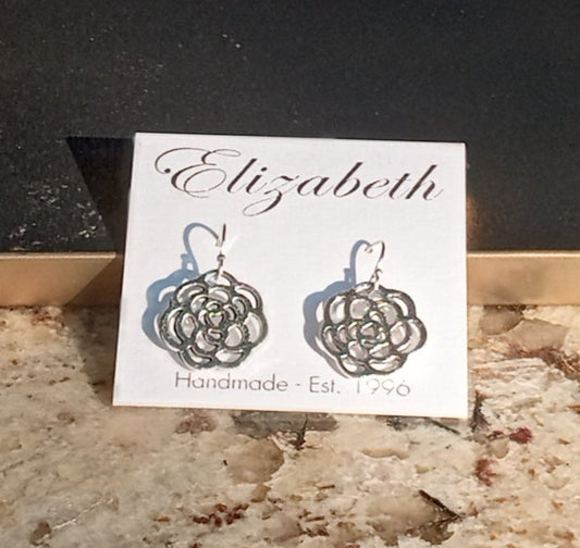 (153) Belva Ann Rose Earrings