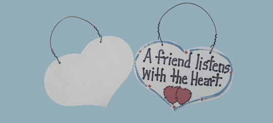 Hand-Painted Friendship Heart