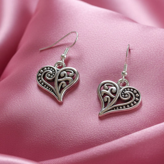 Belva Ann Vintage Heart Earrings