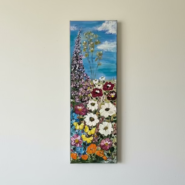 Wildflower Rise Acrylic Painting