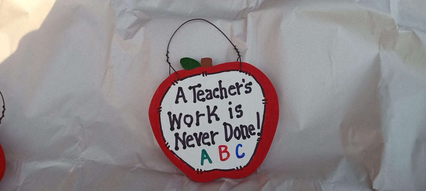 Handcrafted Wood & Tin Ornaments – Teacher, School & Appreciation Gifts