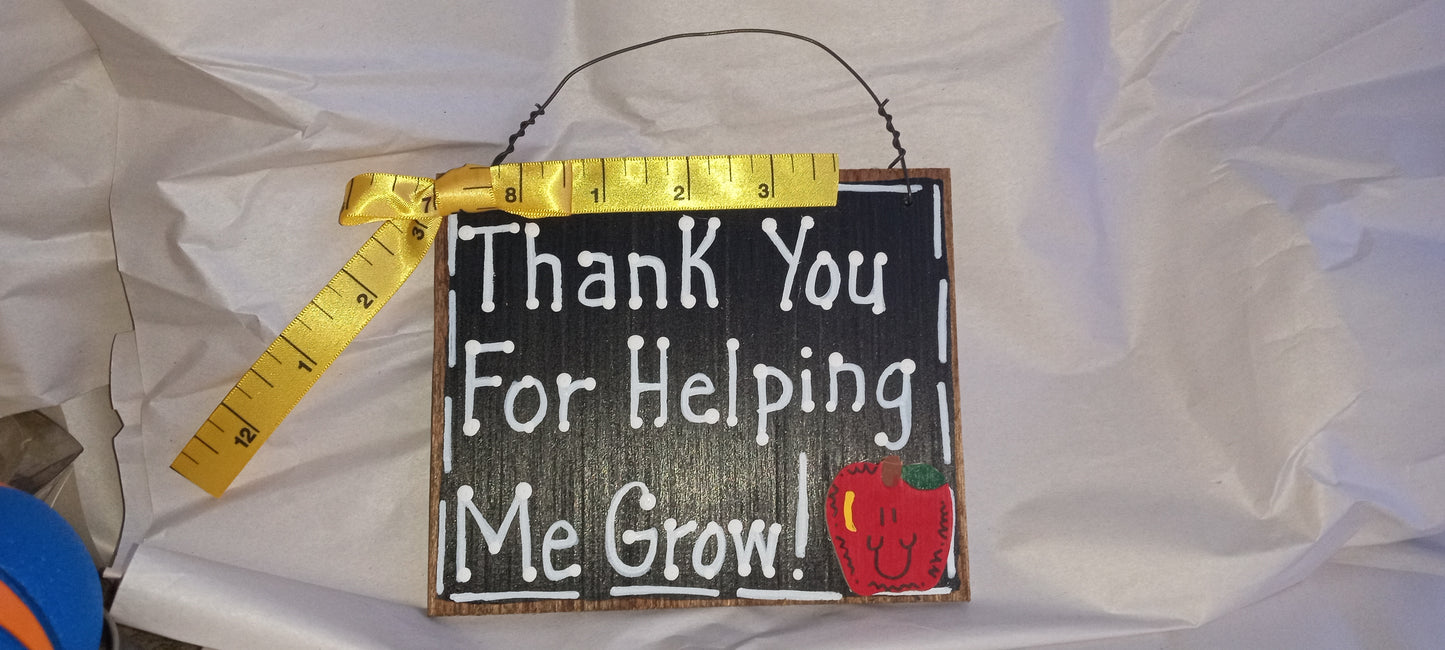 Handcrafted Wood & Tin Ornaments – Teacher, School & Appreciation Gifts